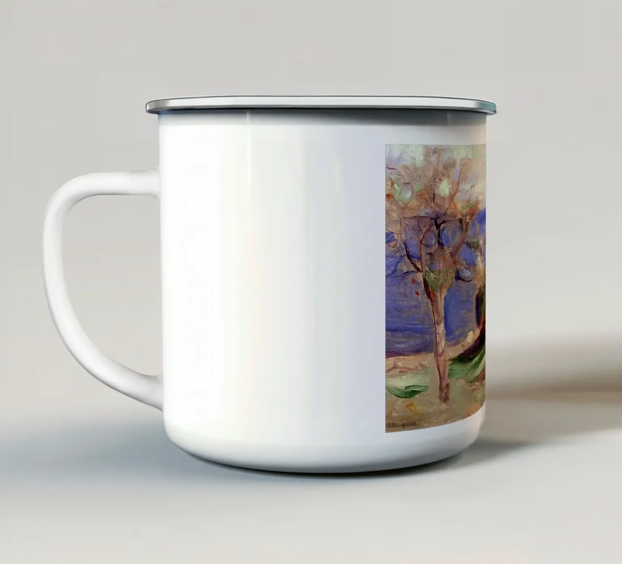 Edvard Munch Arte tazza in smalto da Brooke