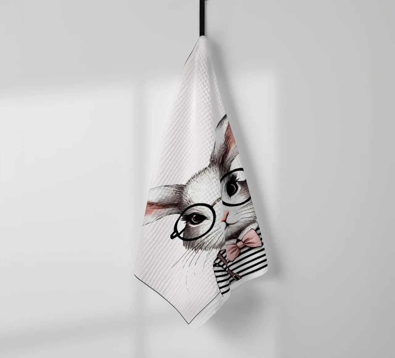 Mignon lapin torchon de typostudio