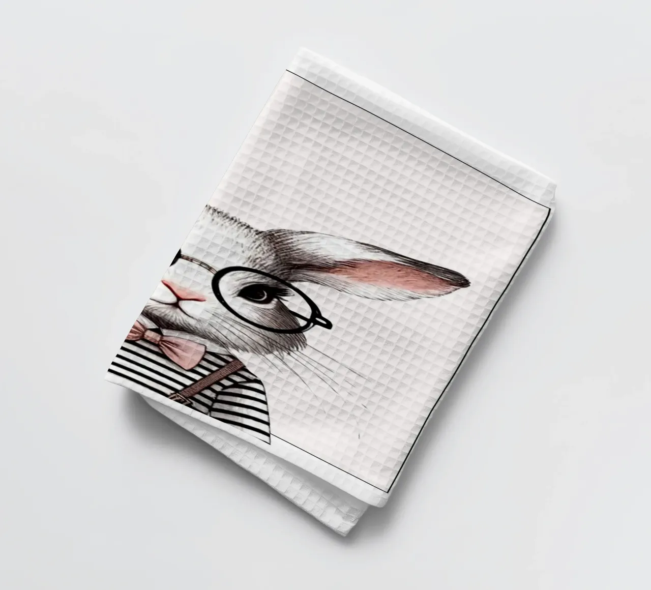 Mignon lapin torchon de typostudio