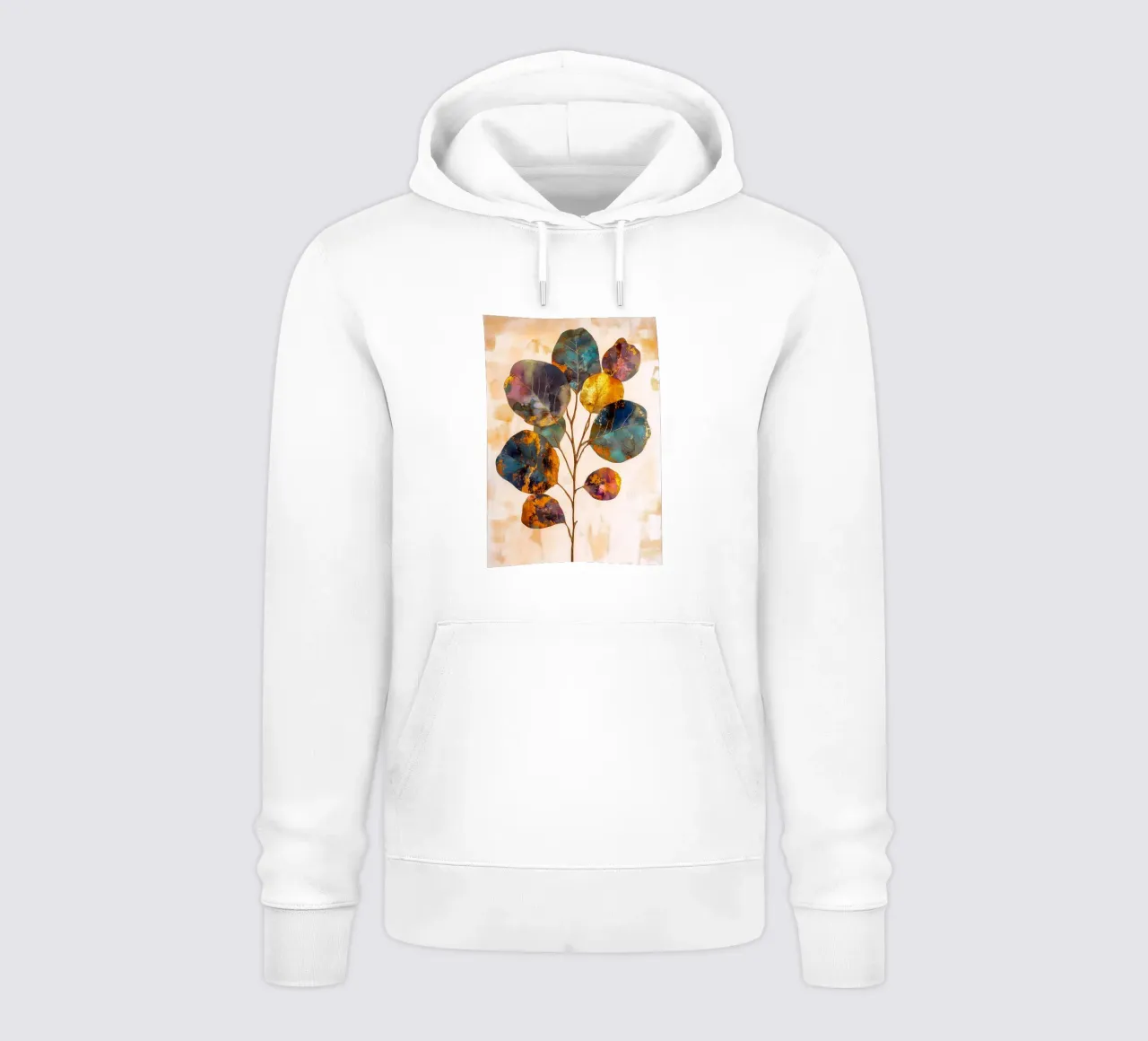 Foglie decorative felpa con cappuccio da Justyna Jaszke JBJart
