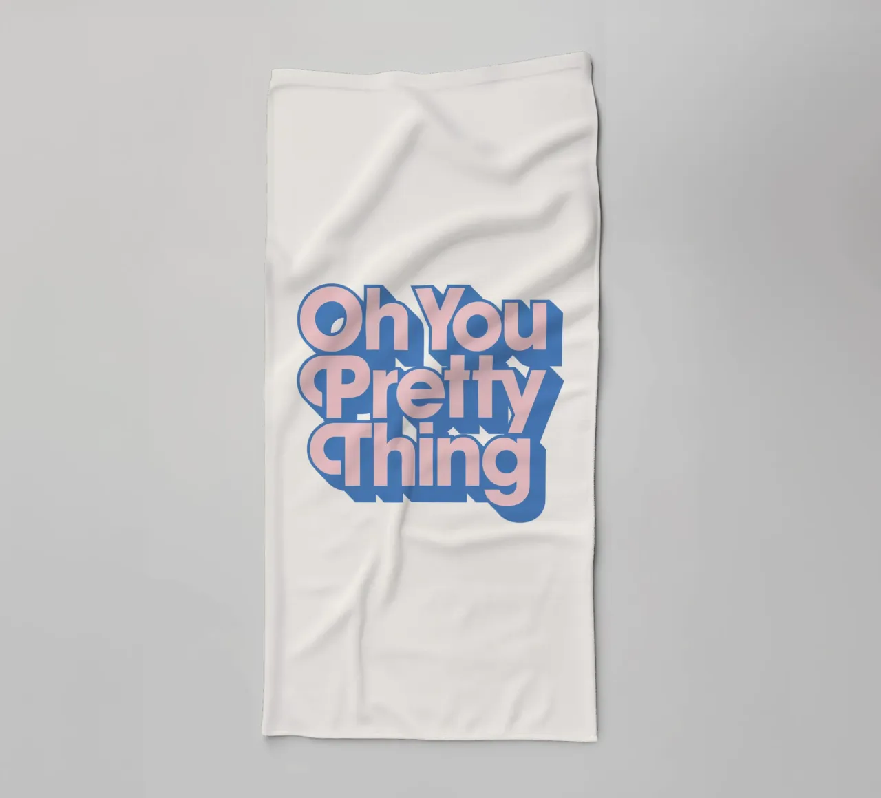Oh You Pretty Thing Tipografia Design asciugamano da bagno da THE MOTIVATED TYPE