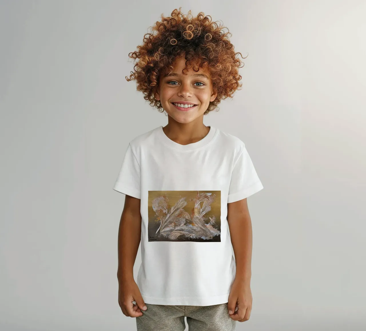 MESSAGE FROM THE HEART 35 t-shirt bambini da Thierry Vobmann Abstract painting