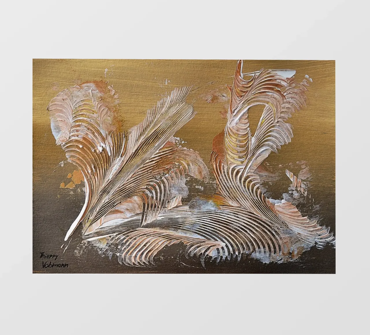 MESSAGE FROM THE HEART 35 lonas publicitarias de Thierry Vobmann Abstract painting