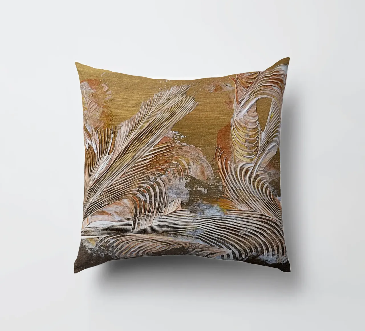 MESSAGE FROM THE HEART 35 cuscino da Thierry Vobmann Abstract painting