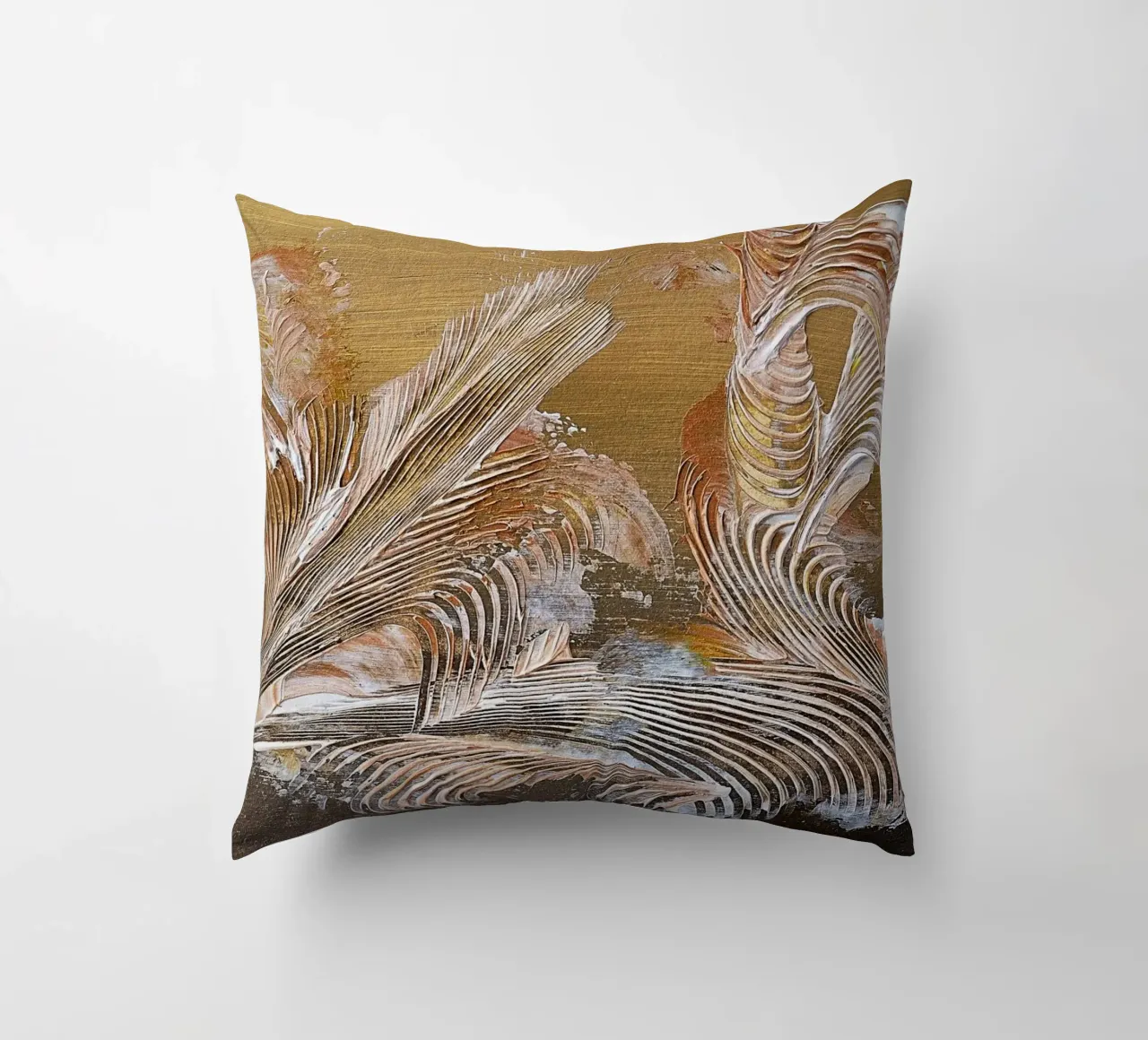 MESSAGE FROM THE HEART 35 cuscino da Thierry Vobmann Abstract painting