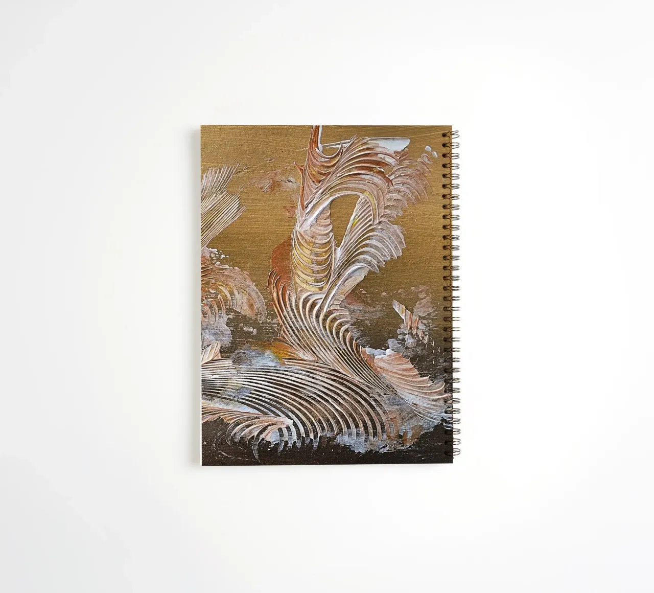 MESSAGE FROM THE HEART 35 spiral notebook by Thierry Vobmann Abstract painting