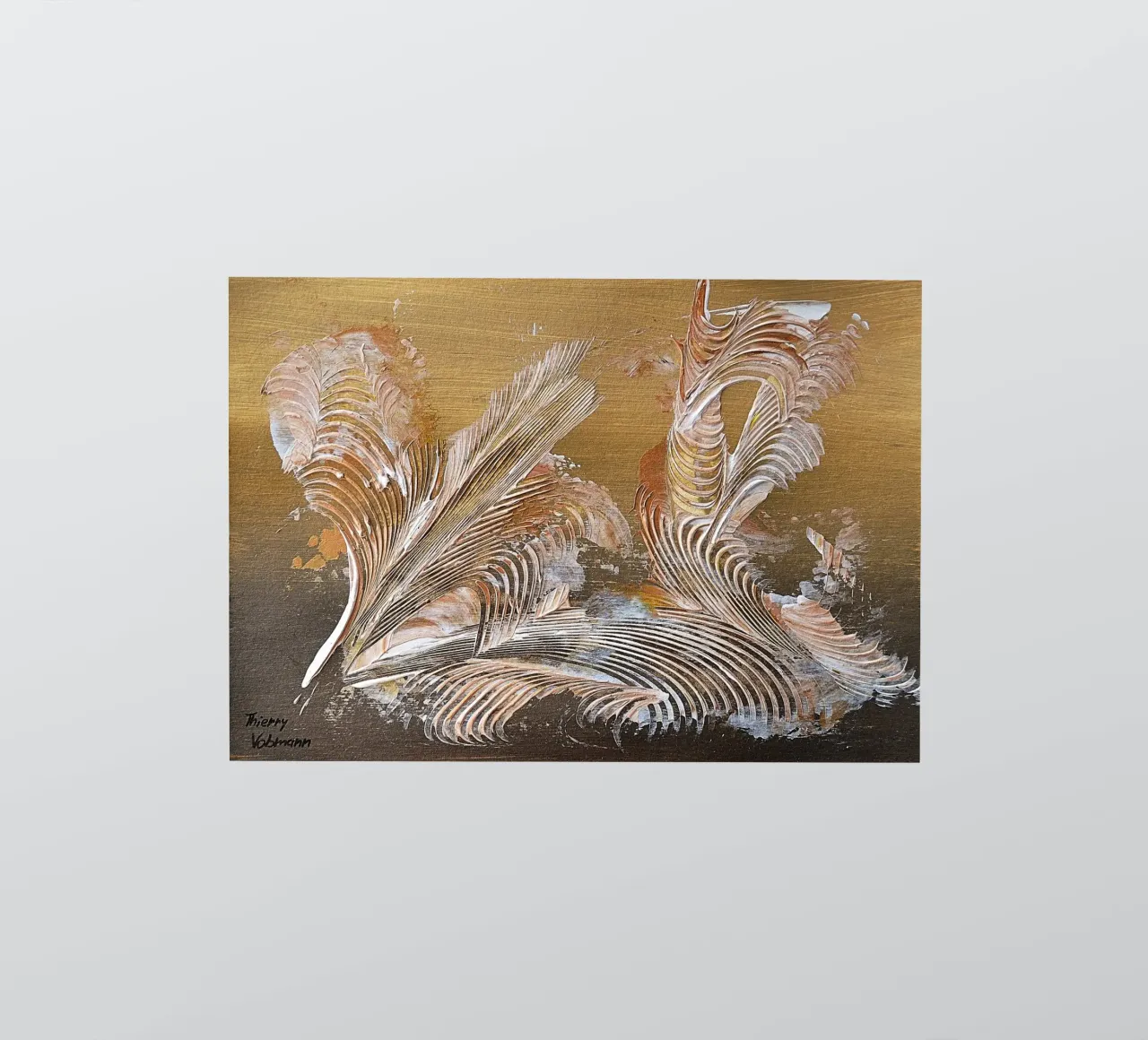 MESSAGE FROM THE HEART 35 adesivo da Thierry Vobmann Abstract painting