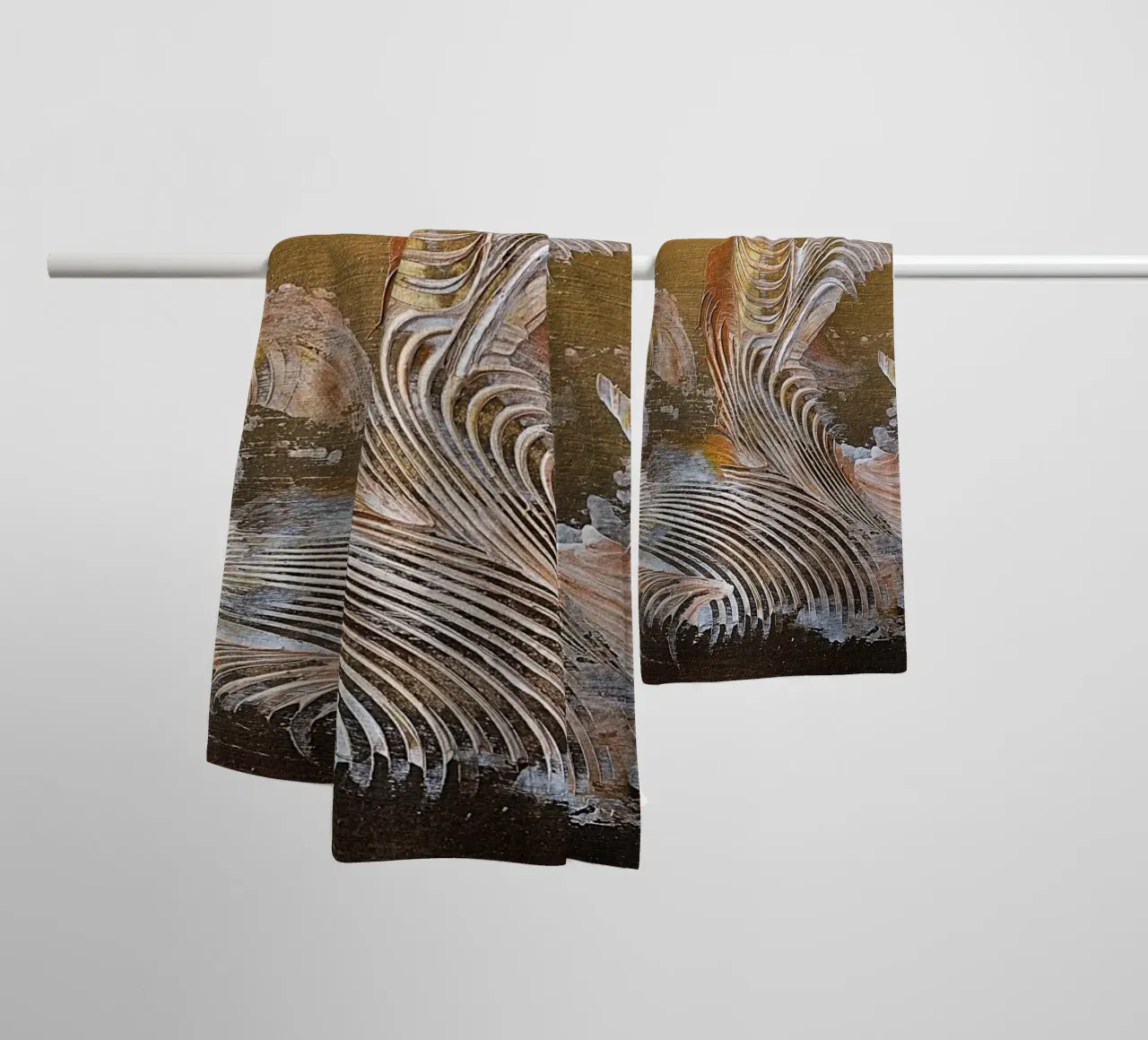 MESSAGE FROM THE HEART 35 asciugamano da bagno da Thierry Vobmann Abstract painting