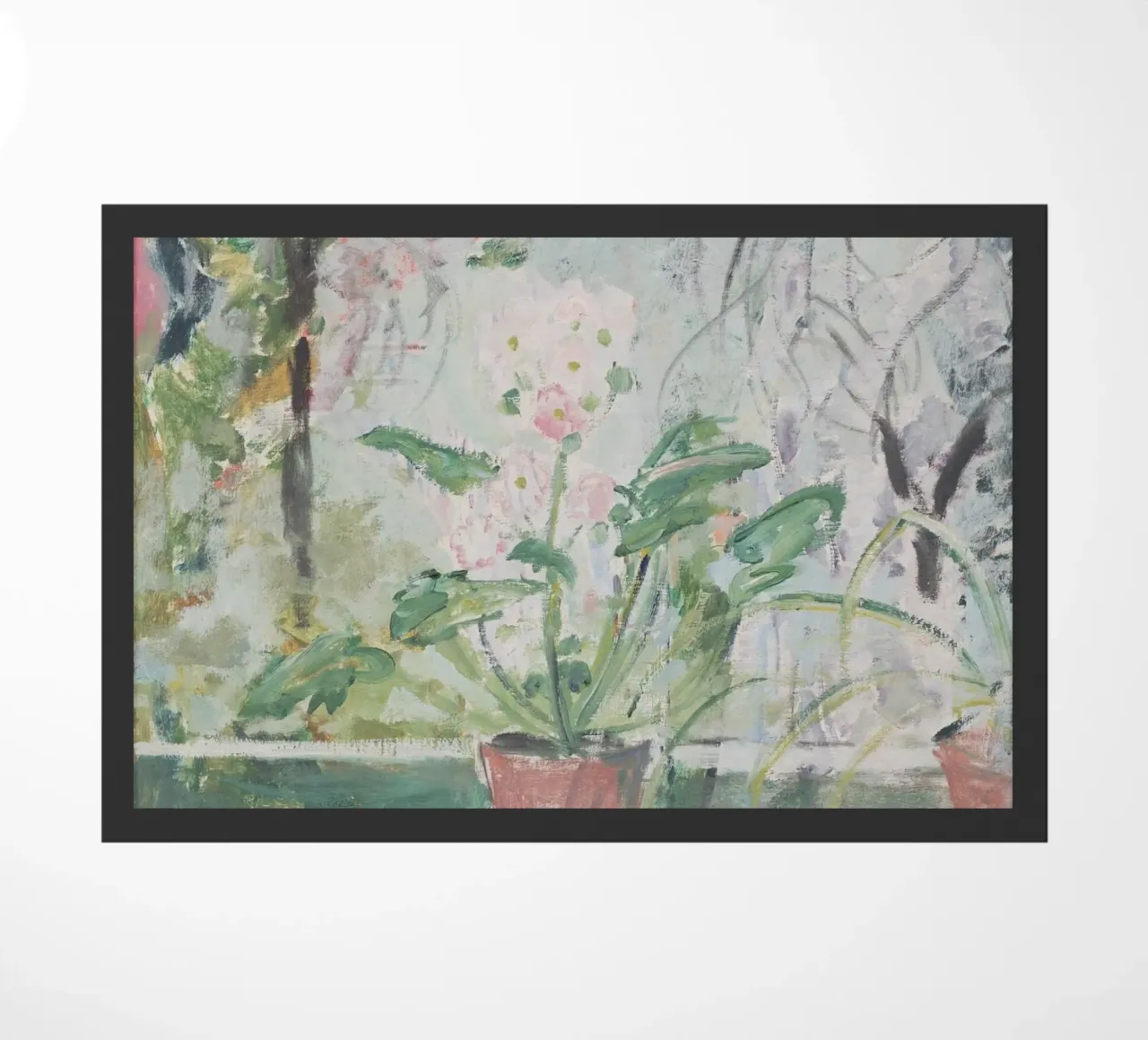 Blume am Fenster (Oskar Moll) zerbino da Second Canvas