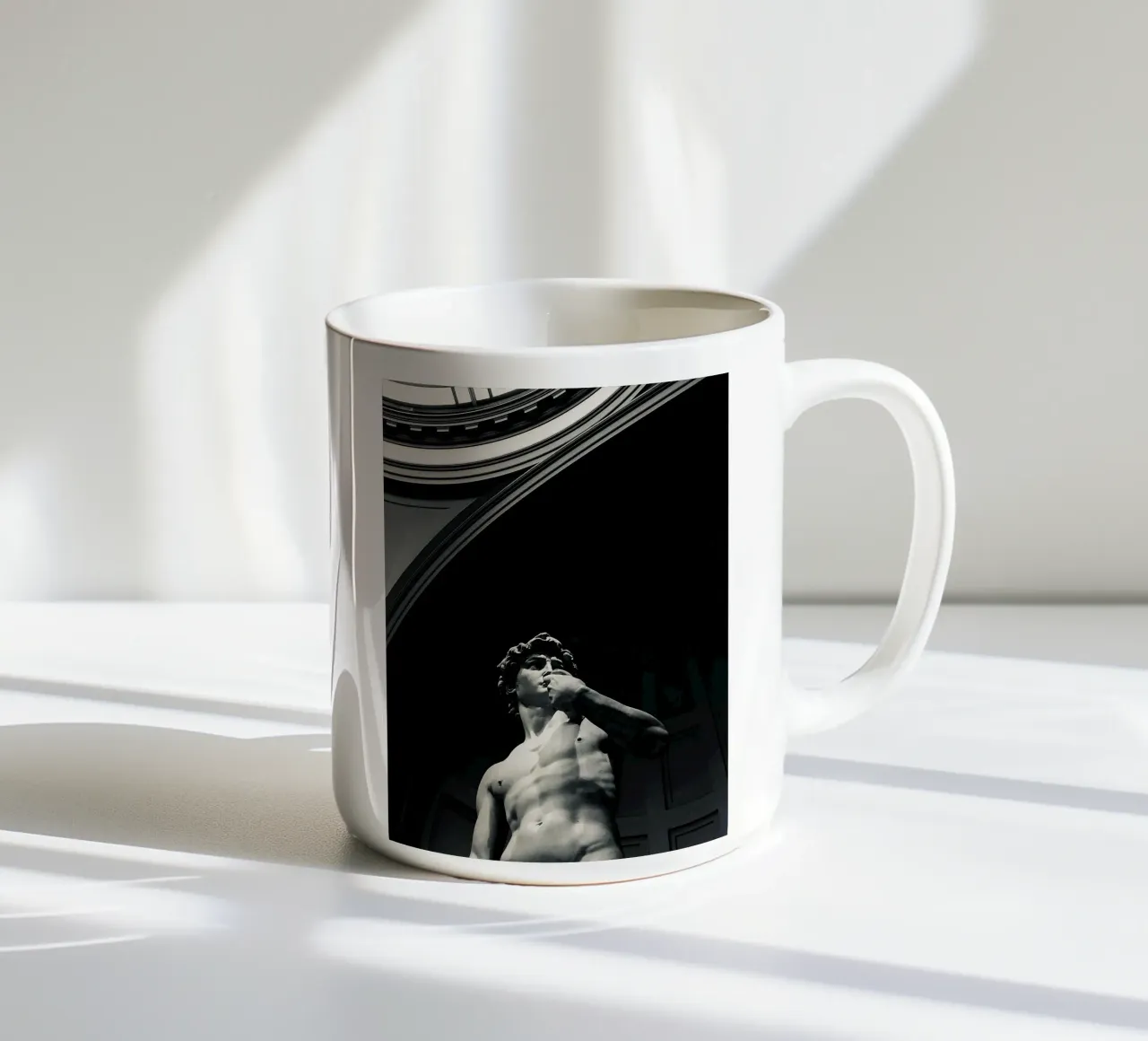 Michelangelo's David Art ceramic mug by Brooke