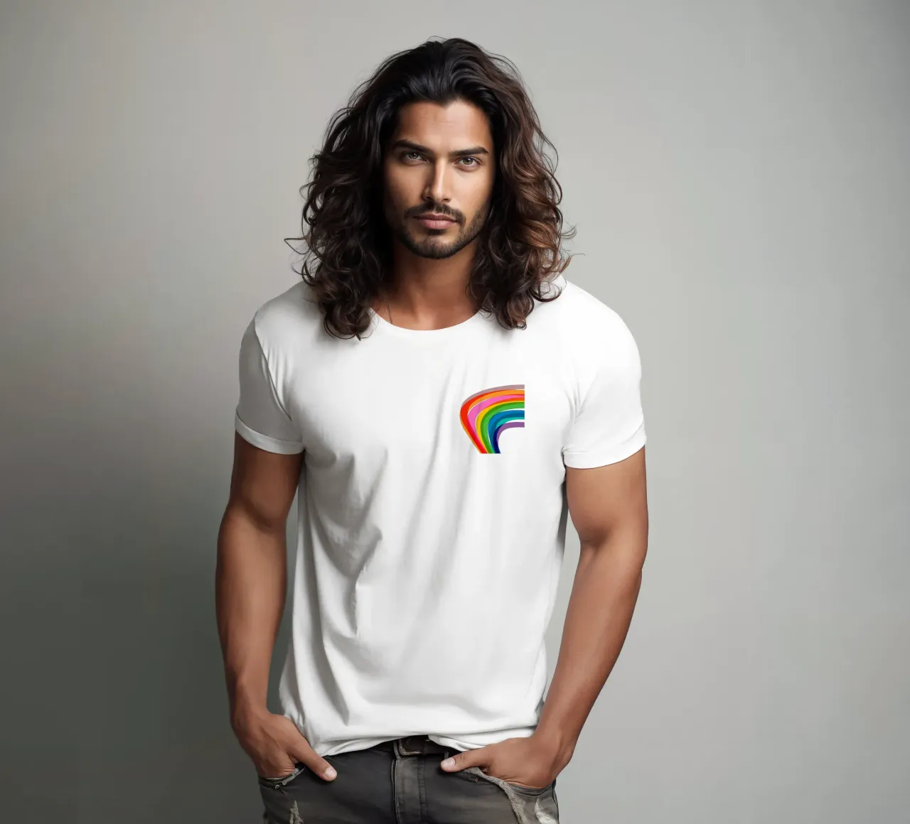 Every Shade of Love: A Pride Journey in Rainbow colours t-shirt by Dominique Vari