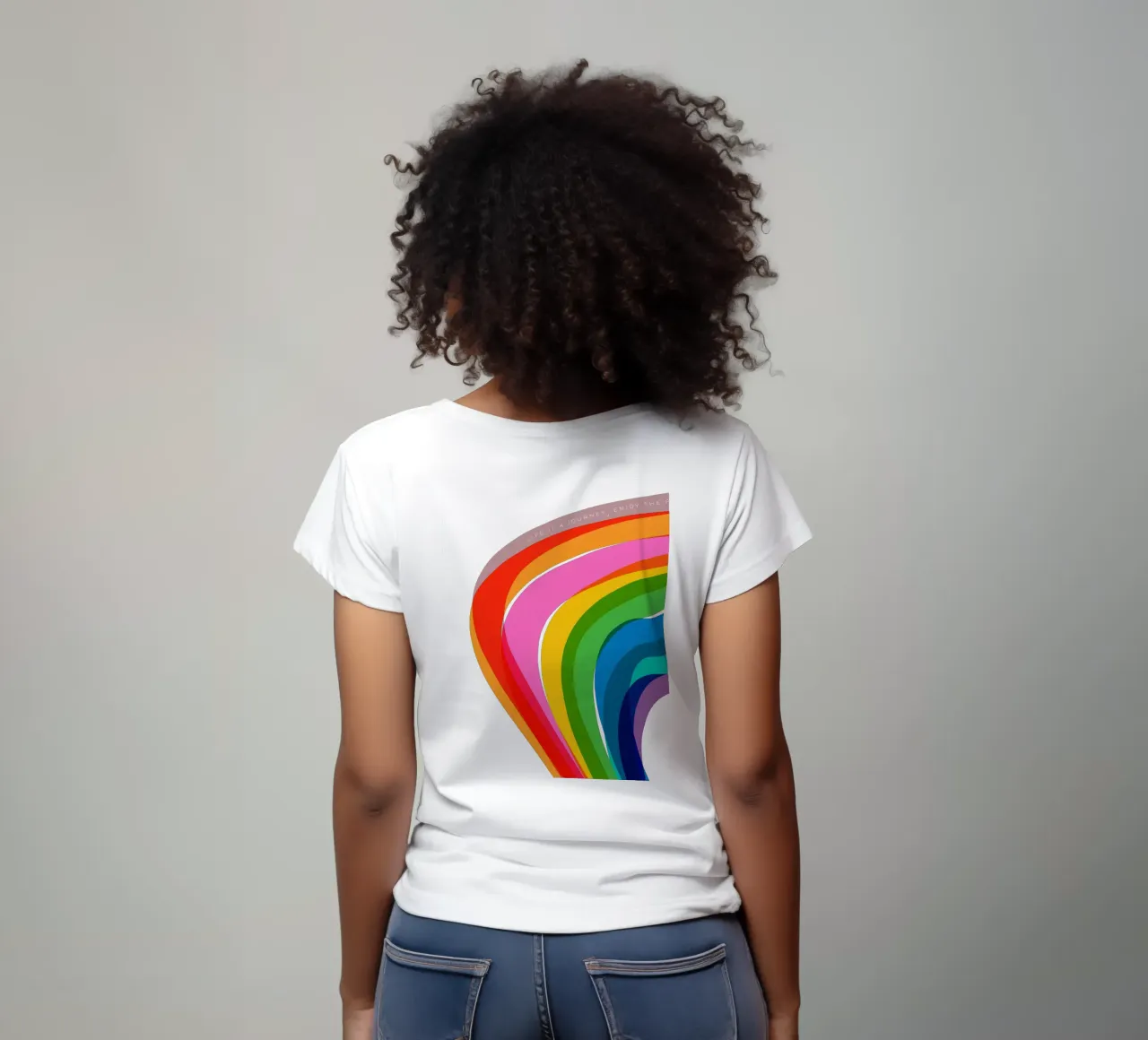 Every Shade of Love: A Pride Journey in Rainbow colours t-shirt by Dominique Vari