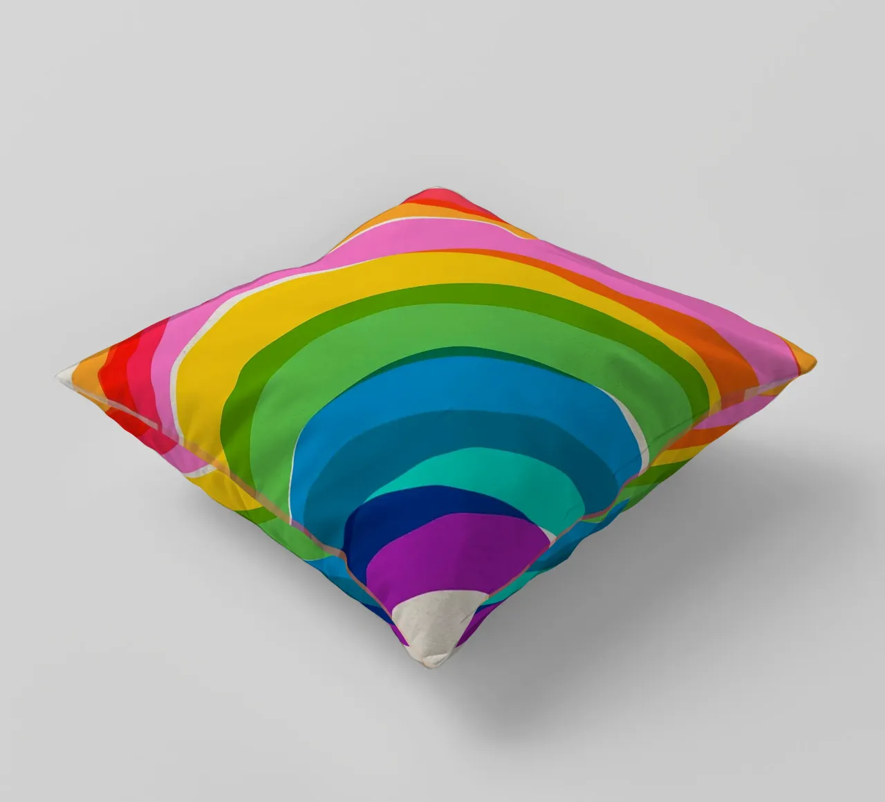 Ogni sfumatura d'amore: Un viaggio dell'orgoglio con i colori dell'arcobaleno cuscino da Dominique Vari