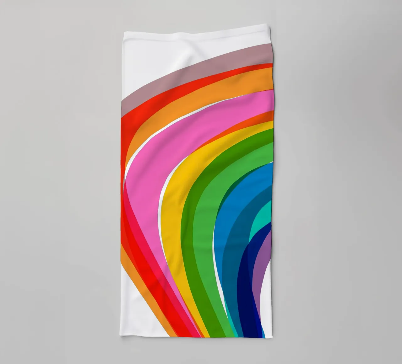 Every Shade of Love: A Pride Journey in Rainbow colours towel by Dominique Vari