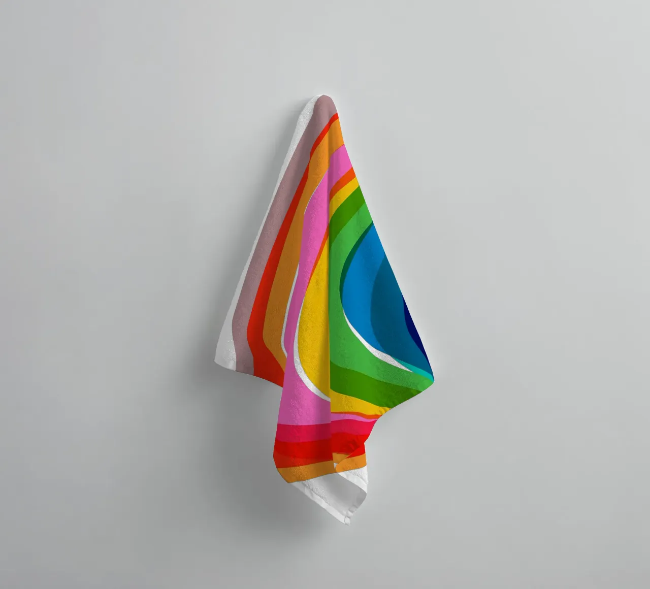 Every Shade of Love: A Pride Journey in Rainbow colours towel by Dominique Vari