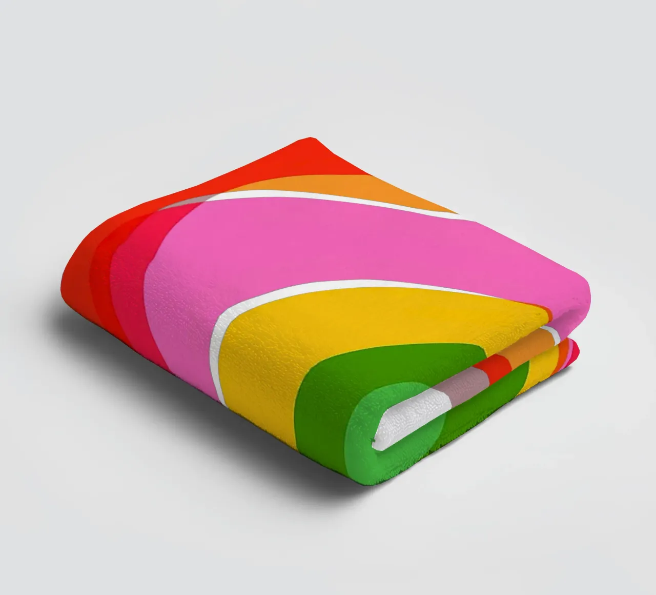 Every Shade of Love: A Pride Journey in Rainbow colours towel by Dominique Vari
