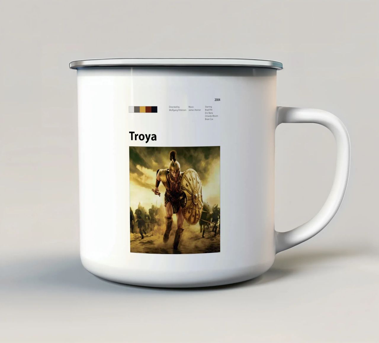Troya tazza in smalto da The Movie Wall