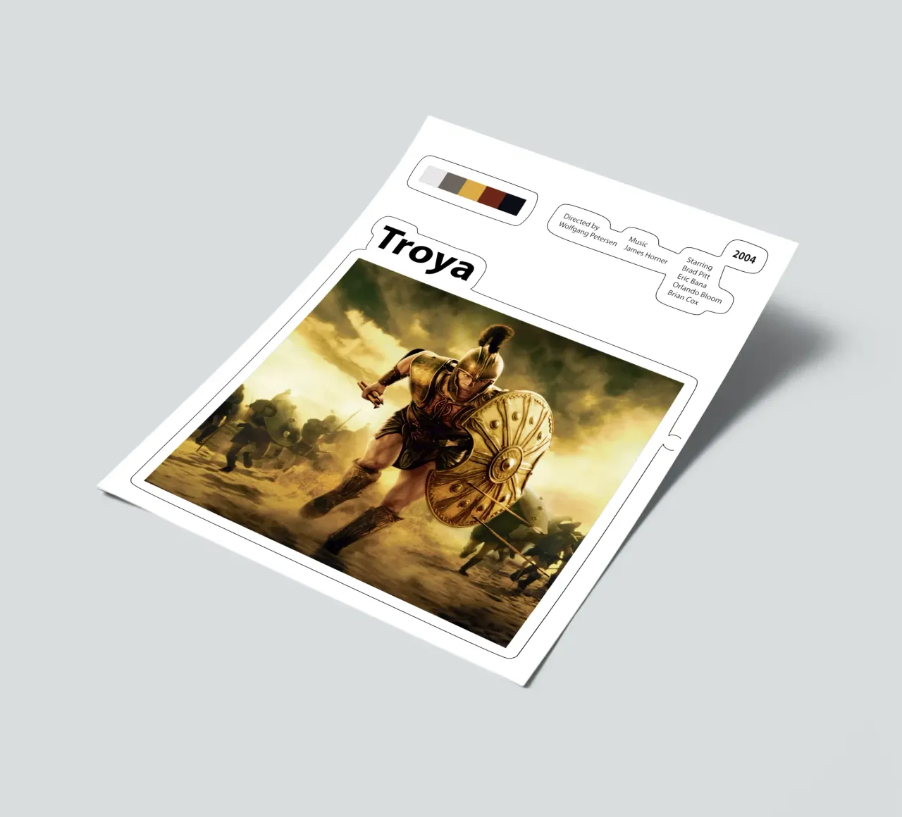 Troya Stickerbogen von 🎞 The Movie Wall