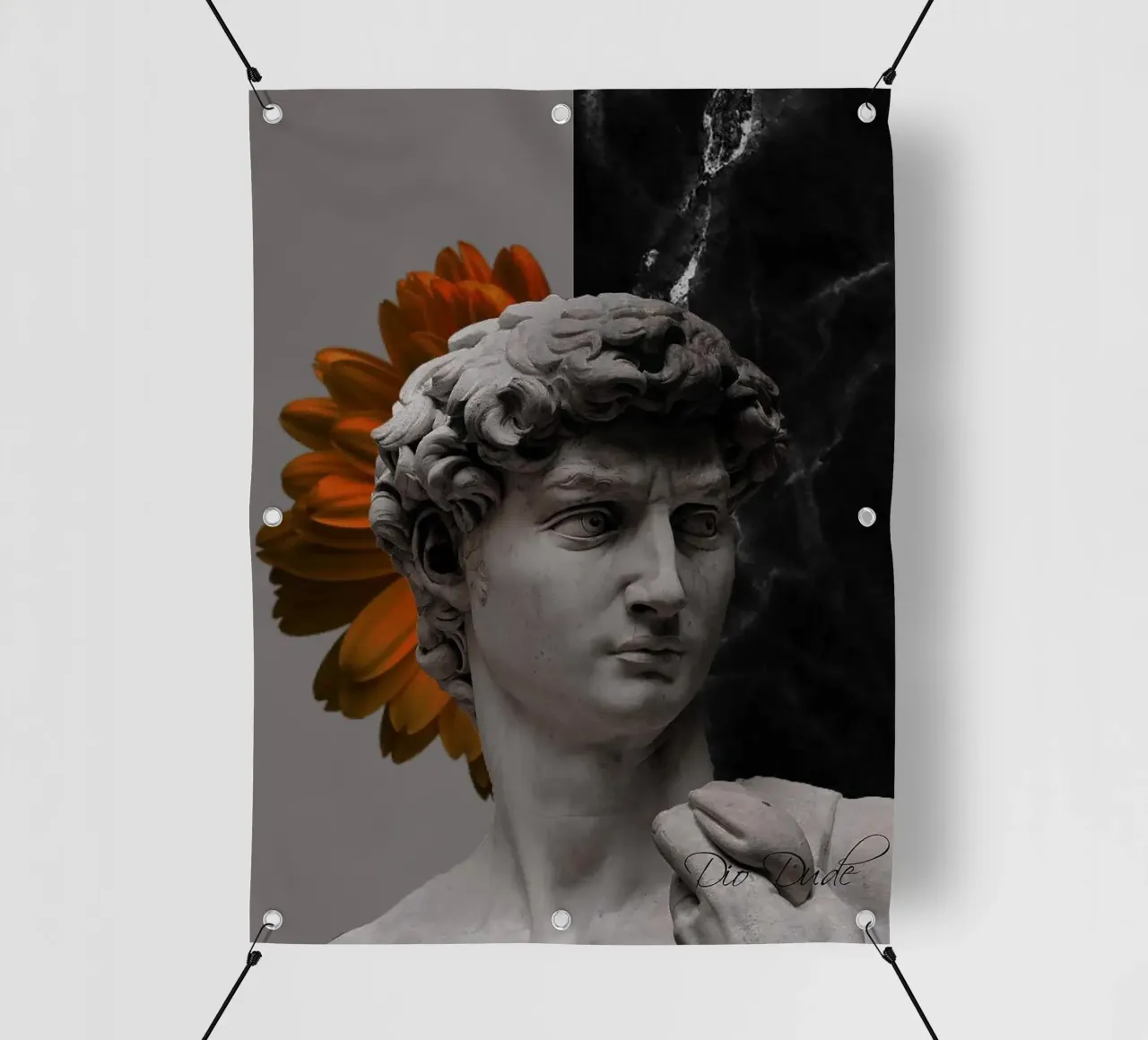 Il David di Michelangelo Arte telo in pvc da Brooke
