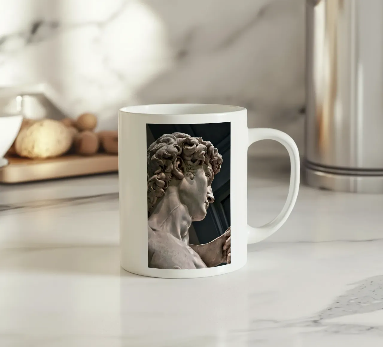 Il David di Michelangelo Arte tazza in ceramica da Brooke