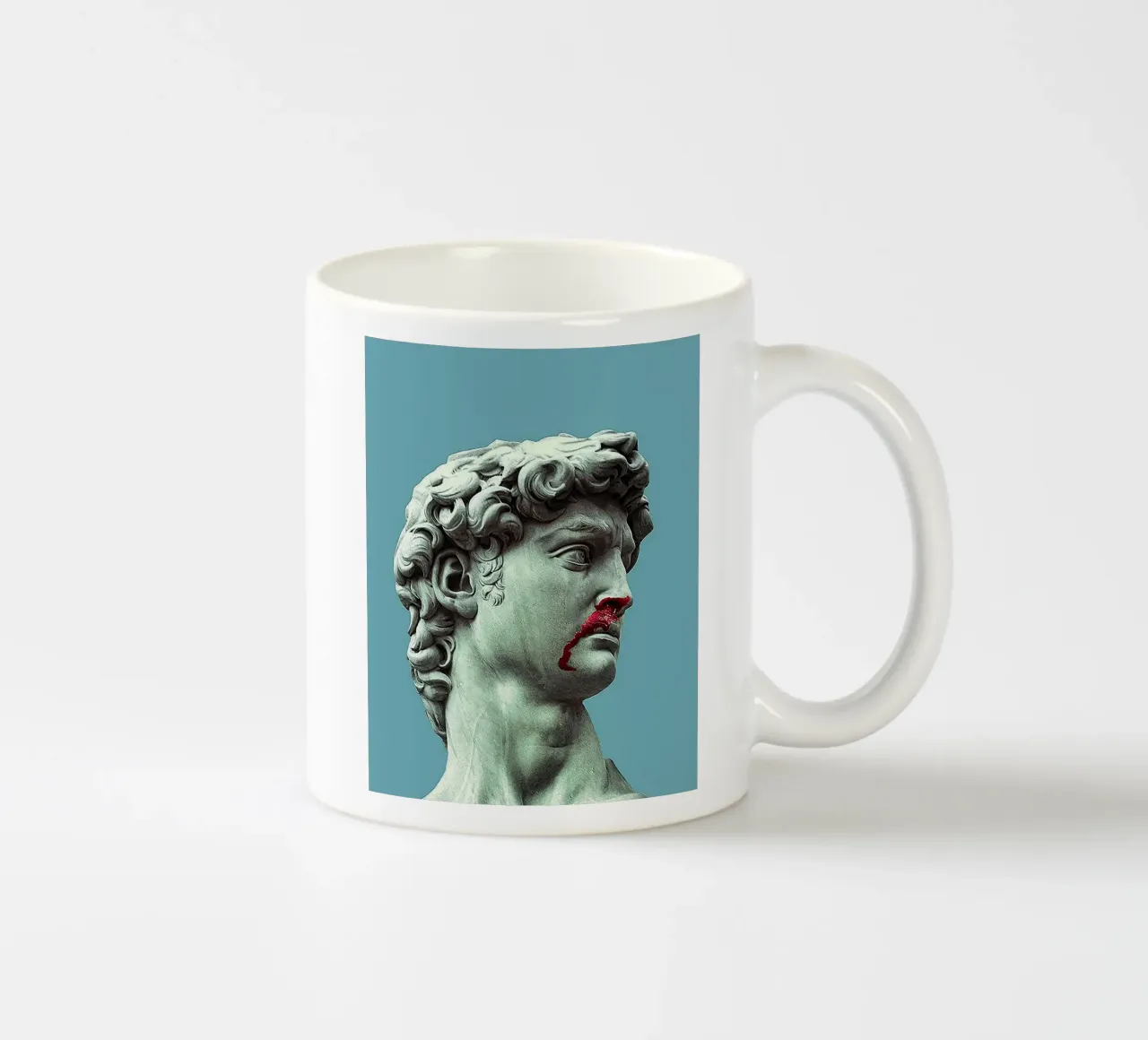 Il David di Michelangelo Arte tazza in ceramica da Brooke