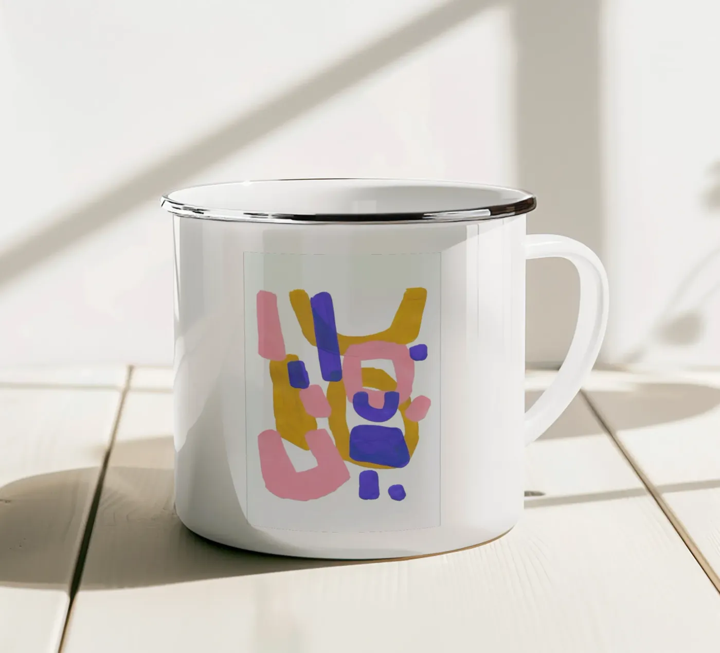 Lemonade Float enamel mug by EnShape