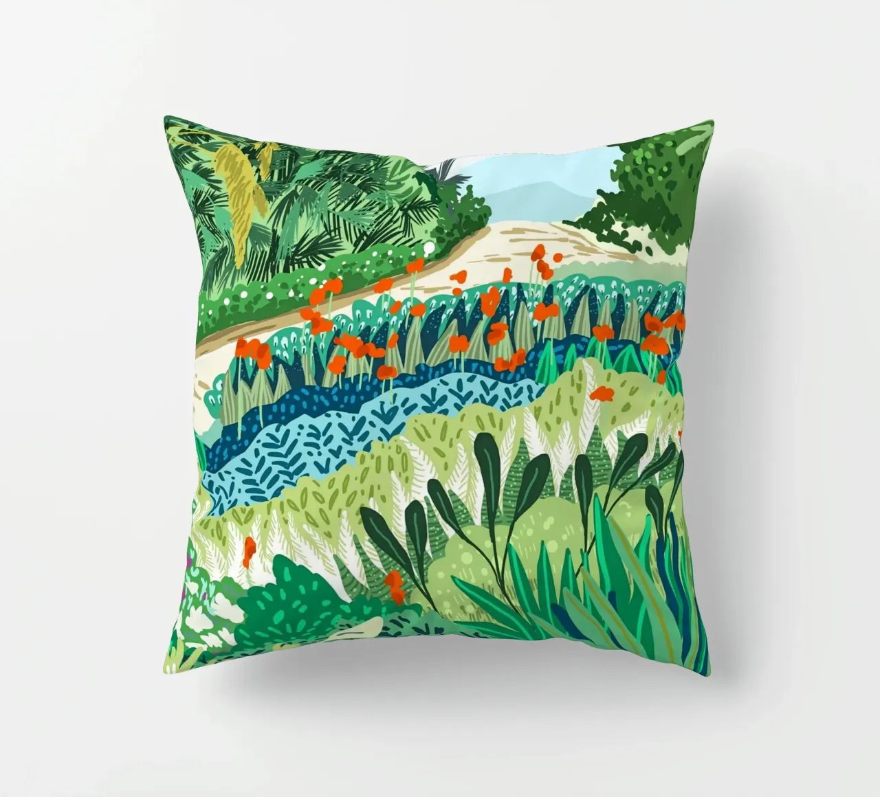 Solo Walk decorative cushion by 83oranges
