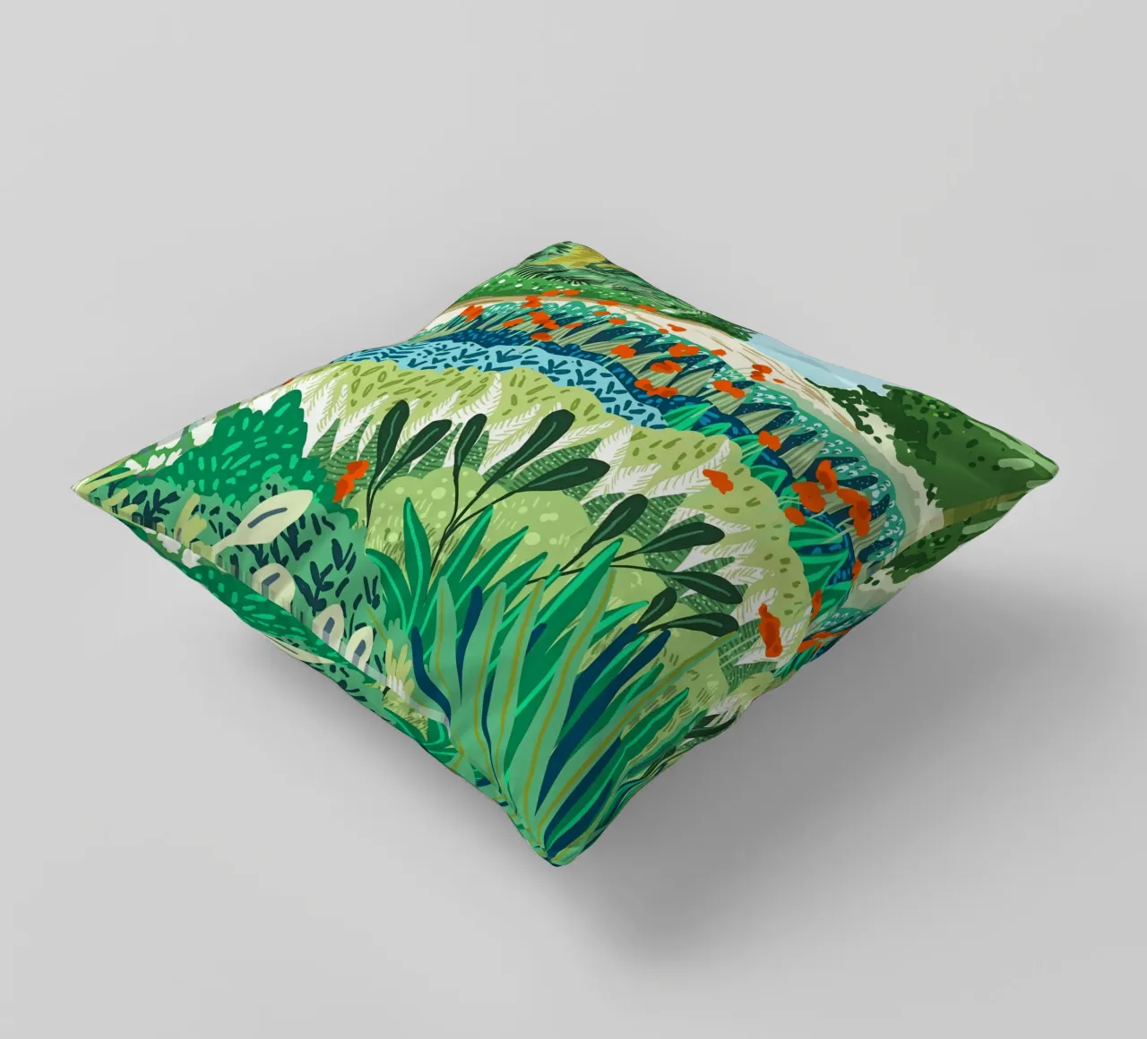 Solo Walk decorative cushion by 83oranges