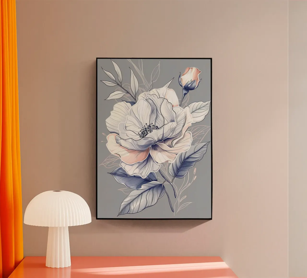 White rose plexiglass da Justyna Jaszke JBJart