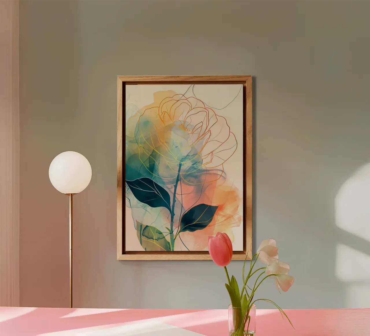 Rosa decorativa alluminio dibond da Justyna Jaszke JBJart