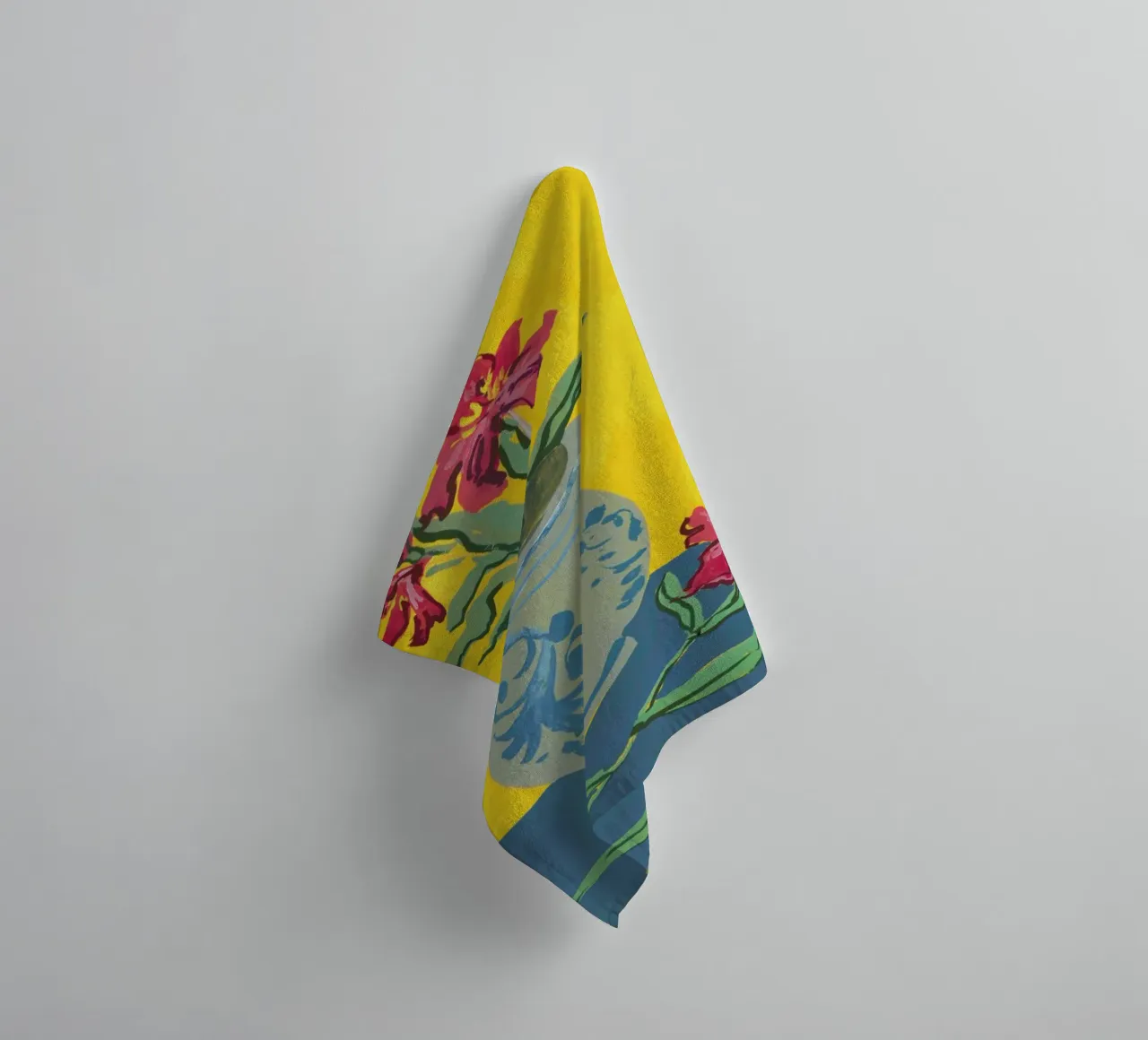 Flowers In A Jug asciugamano da bagno da Sonia Brittain