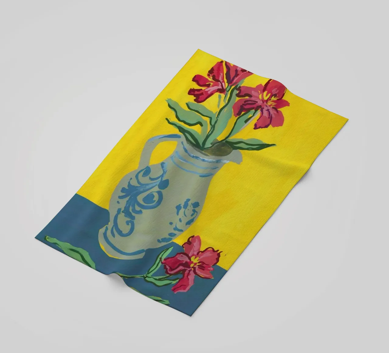 Flowers In A Jug telo mare da Sonia Brittain