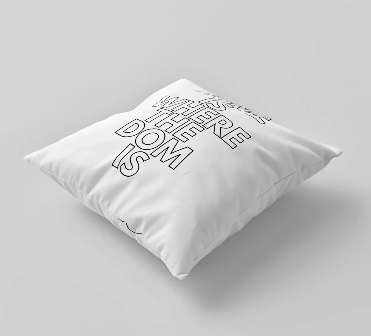 Home is where the Dom ist cuscino da typostudio