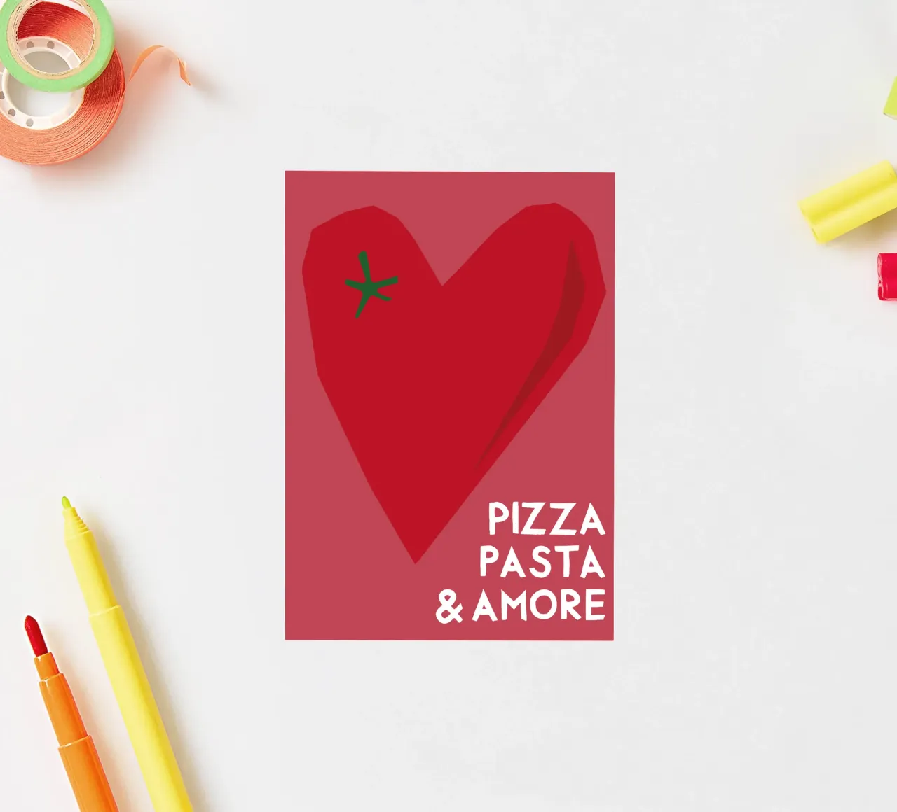 Pizza Pasta and Amore sticker by Attaboy Dsgn