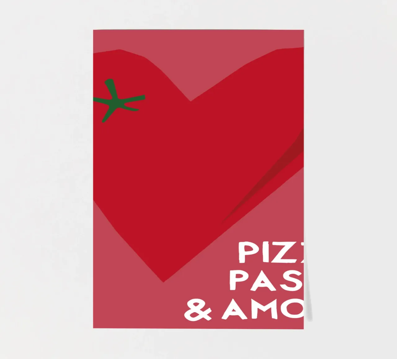 Pizza Pasta and Amore foglio adesivo da Attaboy Dsgn