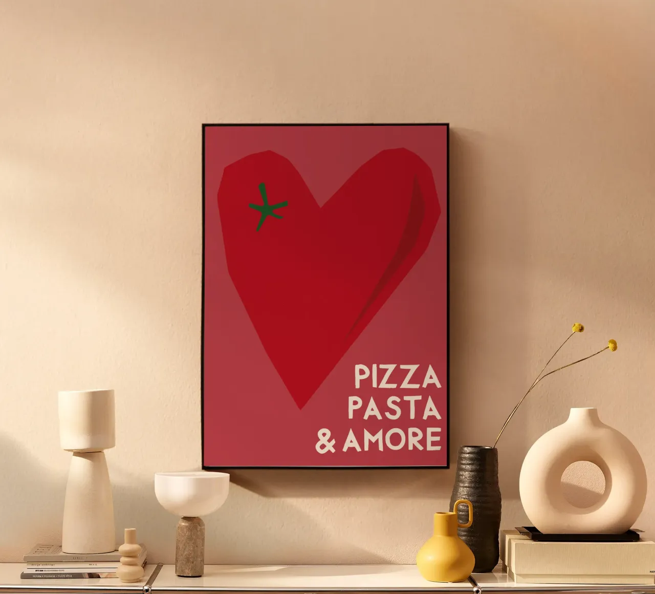 Pizza Pasta and Amore alluminio dibond da Attaboy Dsgn