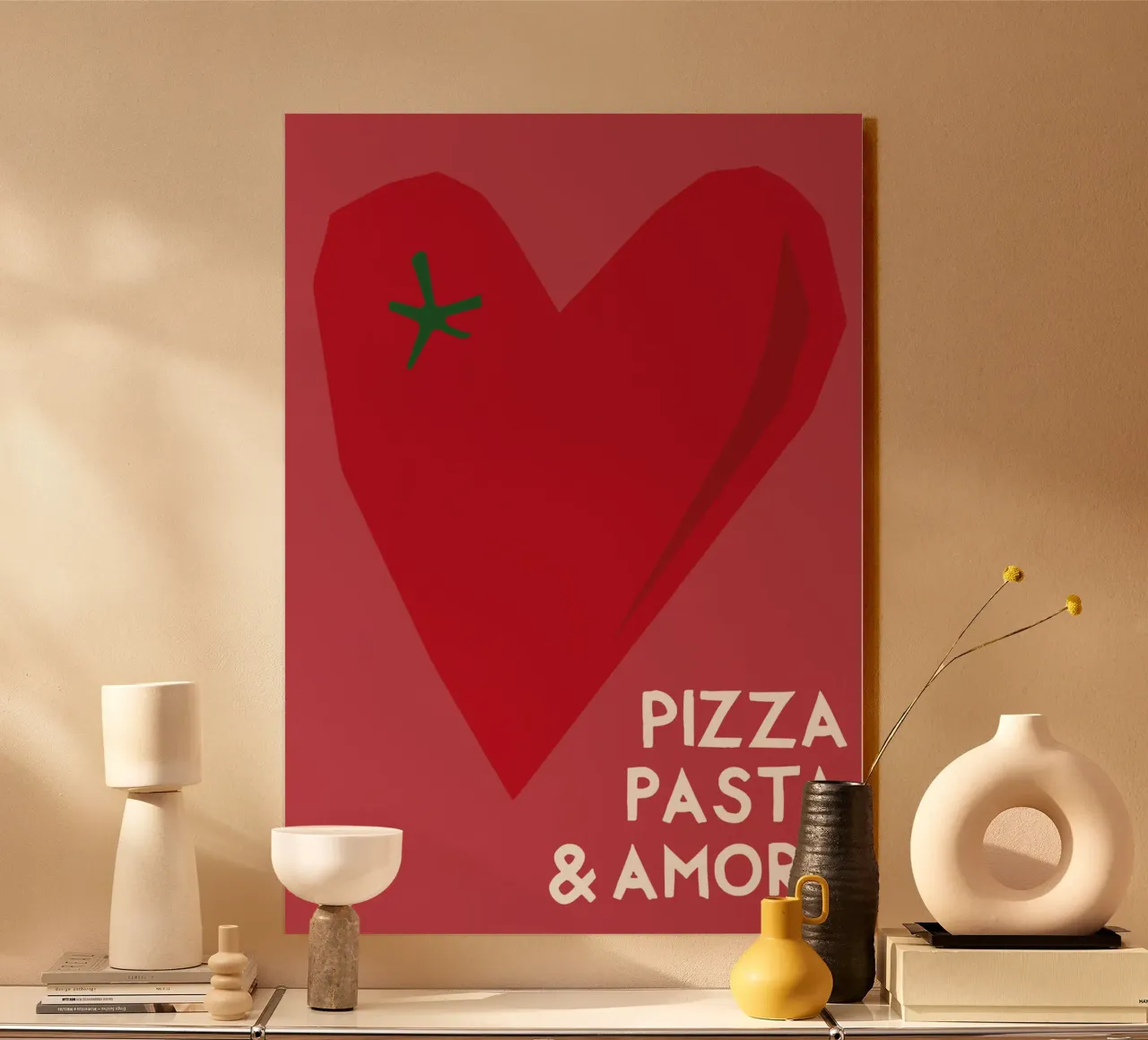 Pizza Pasta and Amore alluminio dibond da Attaboy Dsgn