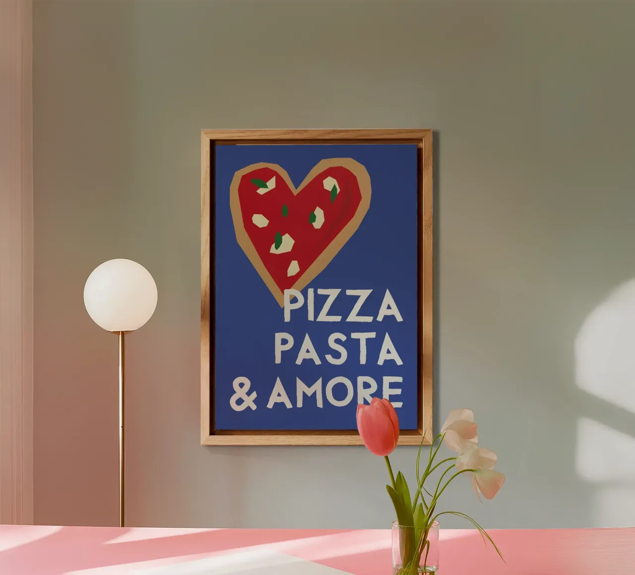 Pizza Pasta and Amore alluminio dibond da Attaboy Dsgn