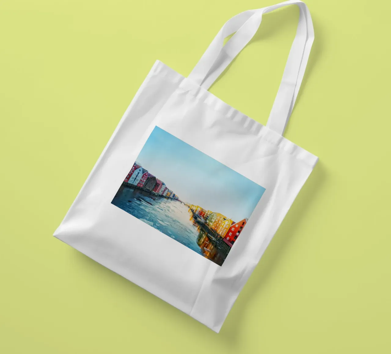 Nordic #01: Where Colors Meet the Cold - Trondheim borsa in juta da zenitt