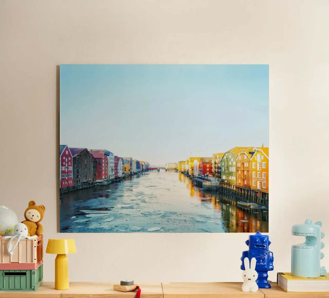 Nordic #01: Where Colors Meet the Cold - Trondheim plexiglass da zenitt