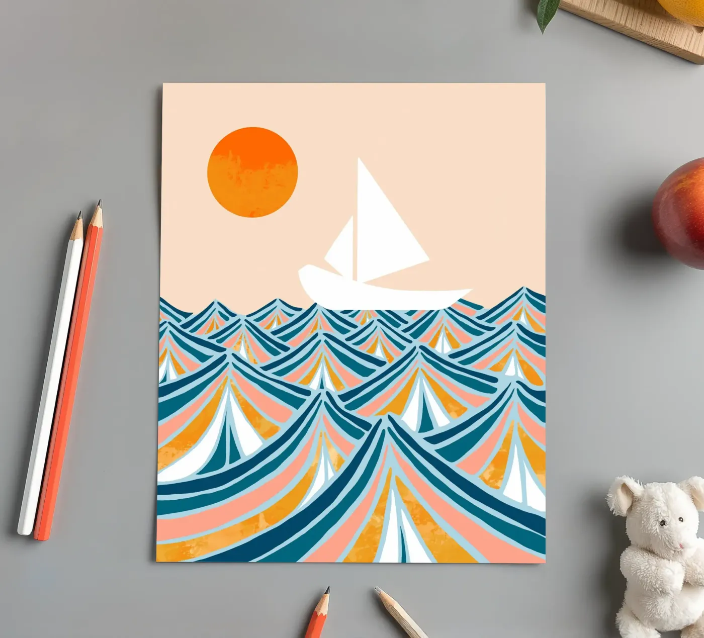 Set Sail sticker sheet by 83oranges.com