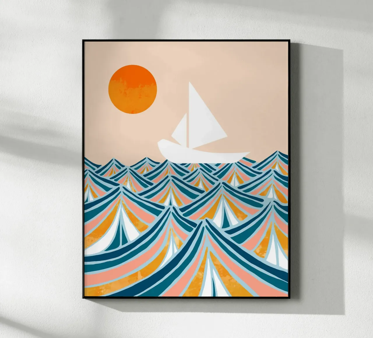 Zeil zetten acryl van 83oranges.com