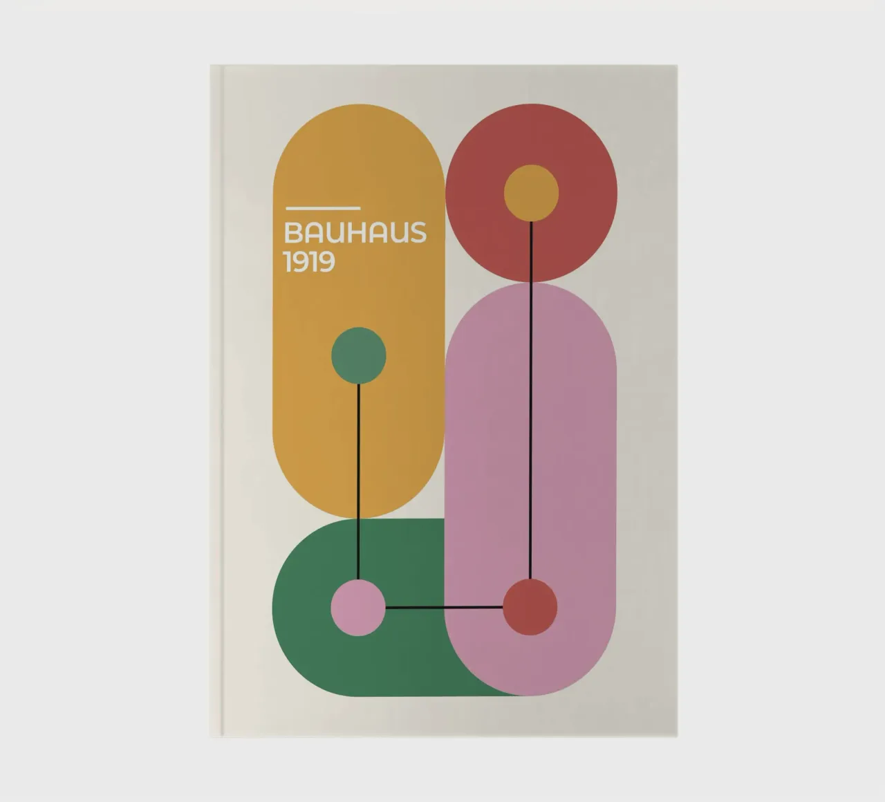 Bauhaus Exhibition Tiles 1919 Notizbuch von Paigaam Studio
