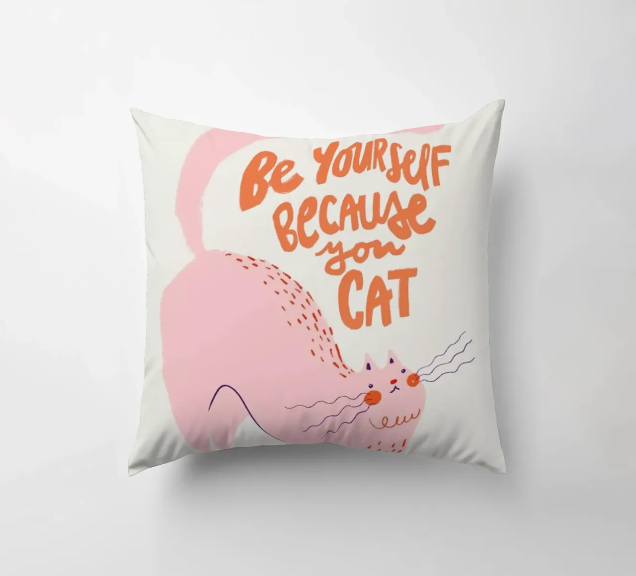 Because You Cat cuscino da Pure