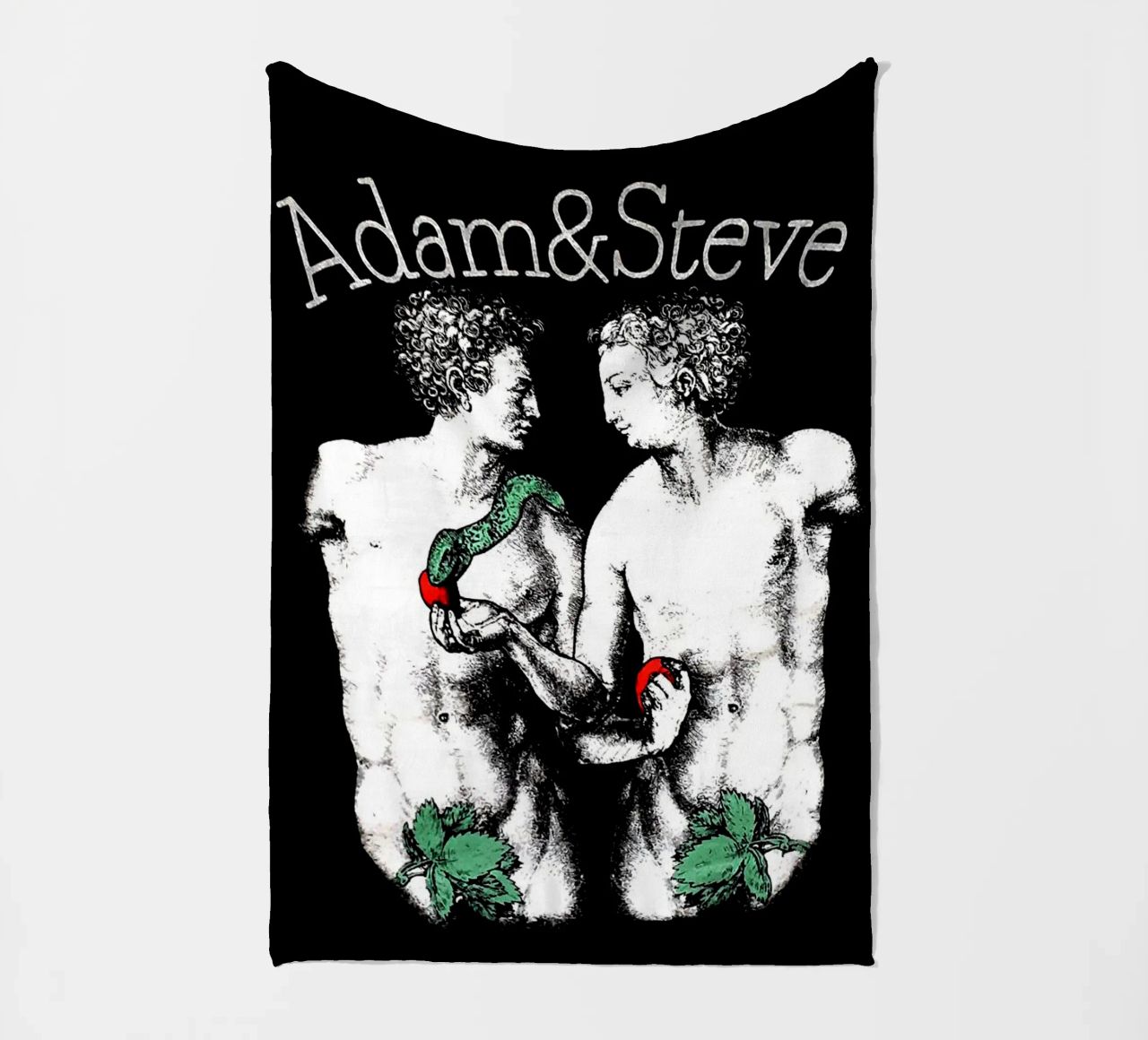 Questione nera Adam e Steve coperta in pile da Fewasyes