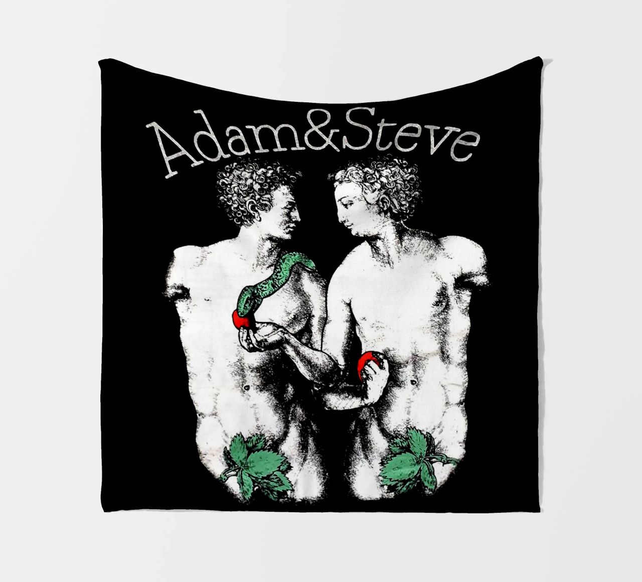 Questione nera Adam e Steve coperta in pile da Fewasyes