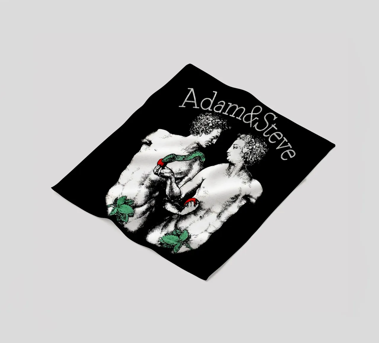 Schwarze Materie Adam und Steve Fleecedecke von Fewasyes