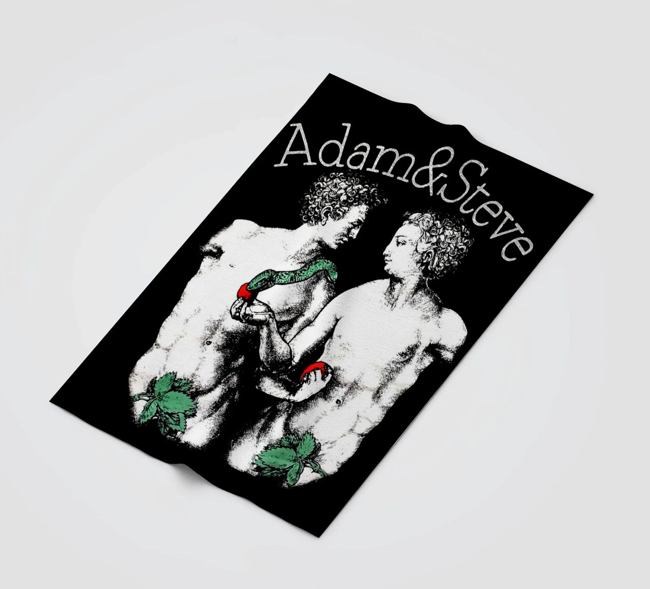 Questione nera Adam e Steve coperta in pile da Fewasyes