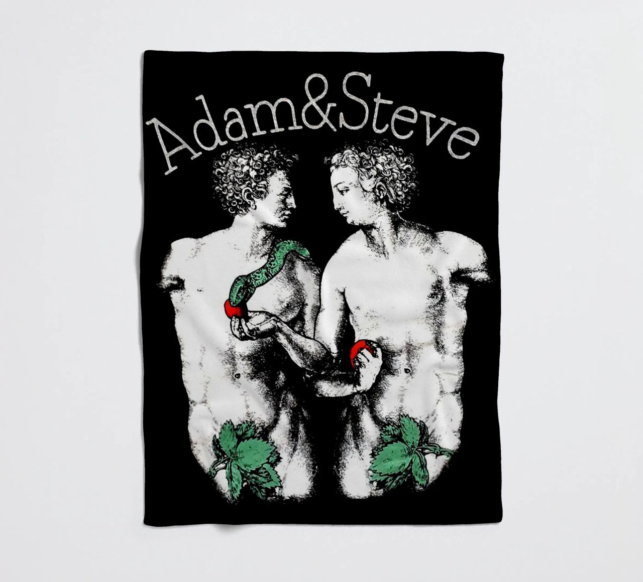 Questione nera Adam e Steve coperta in pile da Fewasyes