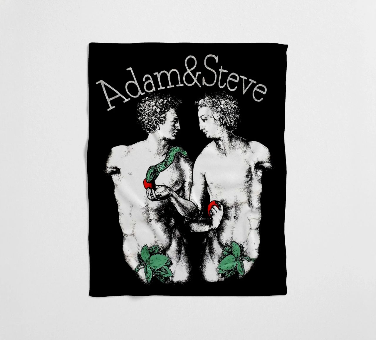 Questione nera Adam e Steve coperta in pile da Fewasyes